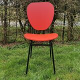 Chaise vintage rouge