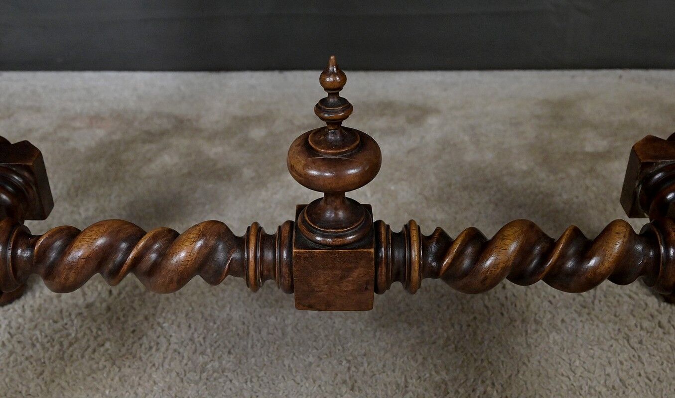 Small walnut desk, Henri II style – late 19th century