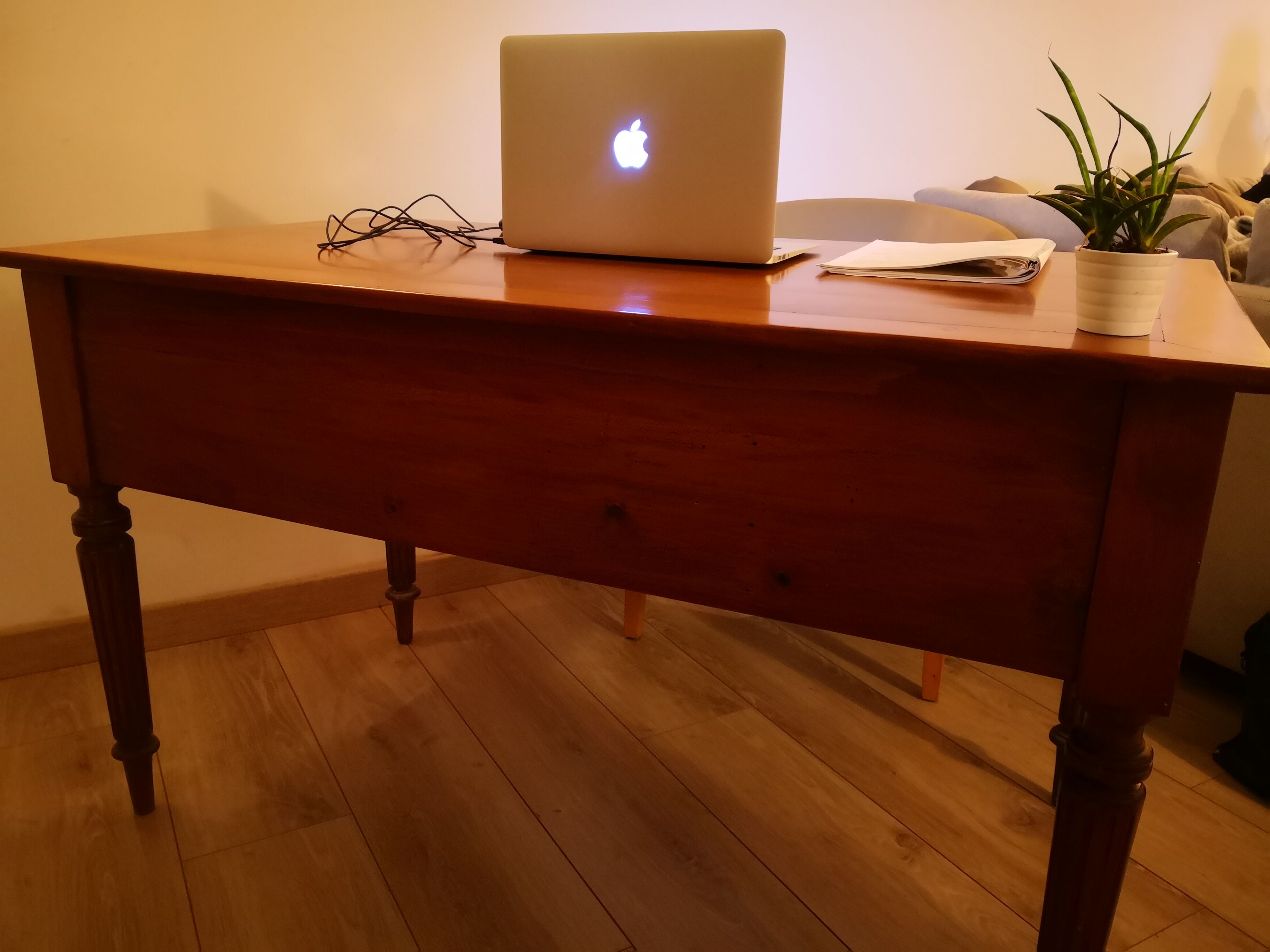 Old executive board-style desk