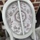 Pair of cabriole medallion armchairs in Louis XVI style