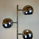 Space-Age Chrome Floor Lamp, Italy, 1970s
