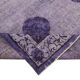 Hand-knotted antique oriental 1970s 216 cm x 320 cm purple carpet