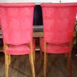 6 leatherette chairs