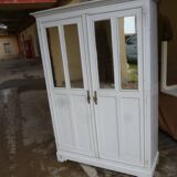 Old white patina workshop cabinet