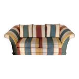 Multicolored fabric sofa