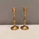 A set of classic Danish brass candle holders. Estimated 1960s.