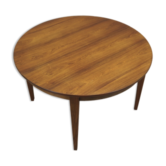 Round rosewood table, Danish design, 1970s, production: Denmark