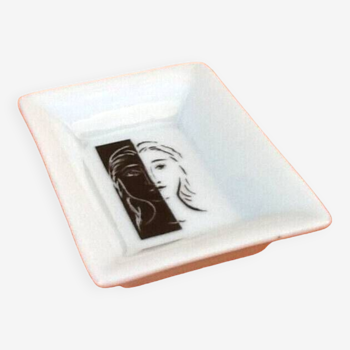 Picasso artistic pocket tray in porcelain