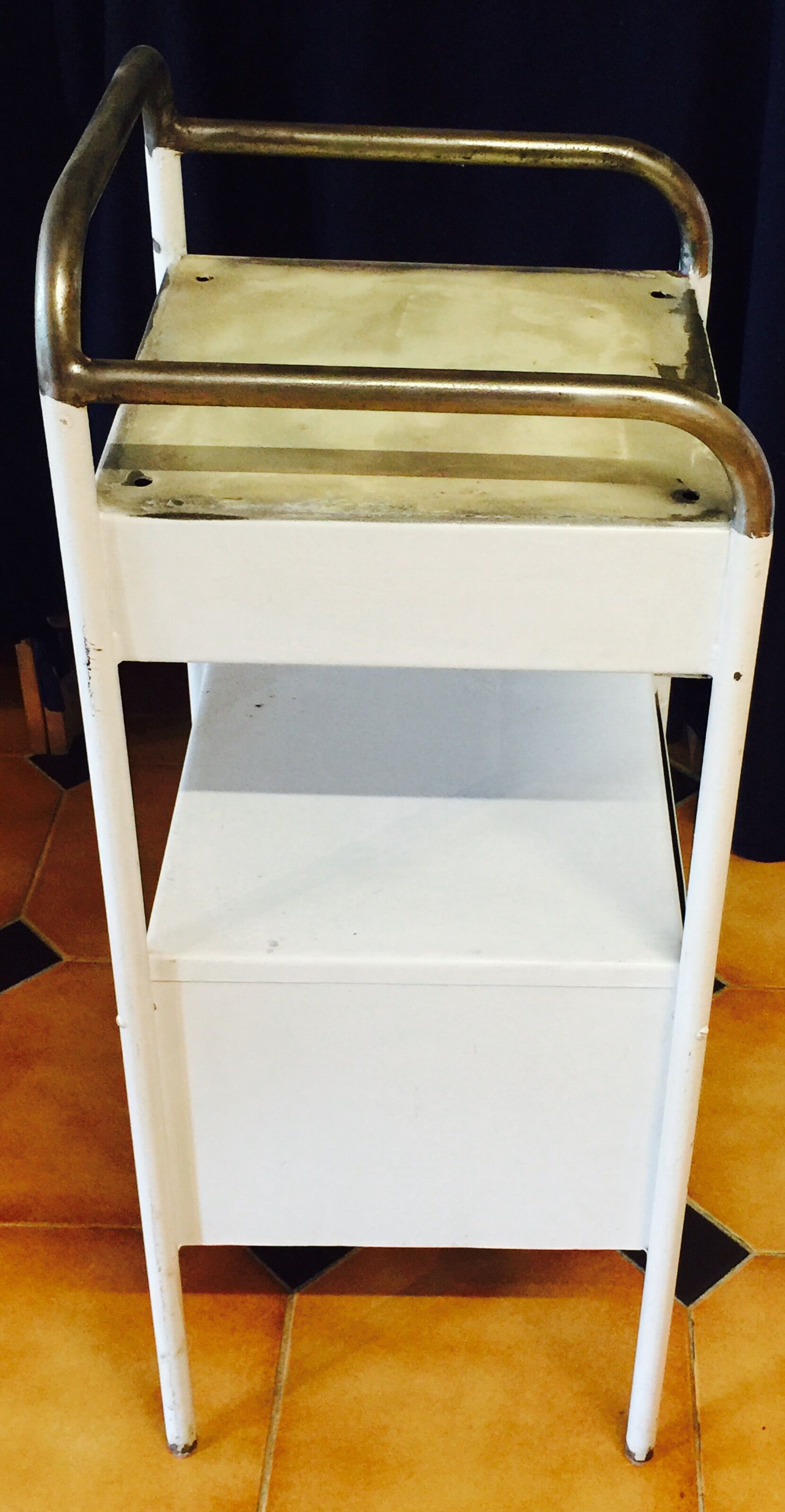 Boarding school years 50 metal bedside