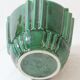 Green ceramic vase