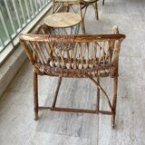 Vintage rattan armchairs