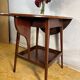 Antique Edwardian Mahogany Oval Drop Leaf Side Table (Circa 1900–1930)