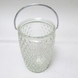 Small glass ice bucket 1950s
