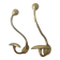 Pair of 19th century brass ball hooks