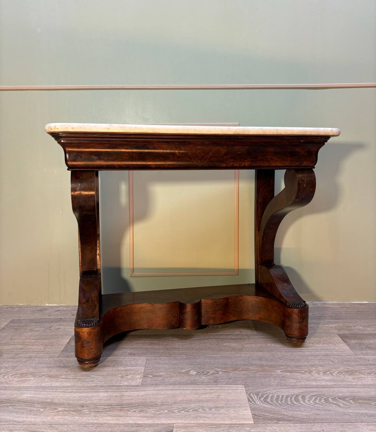 Console en acajou d’époque restauration vers 1830