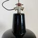 Vintage Black Industrial Ceiling Lamp, 1930s