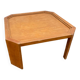 Vintage octagonal wooden coffee table