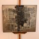 Abstract Mixed-Media Painting, Signed E. Navarra, 1960s