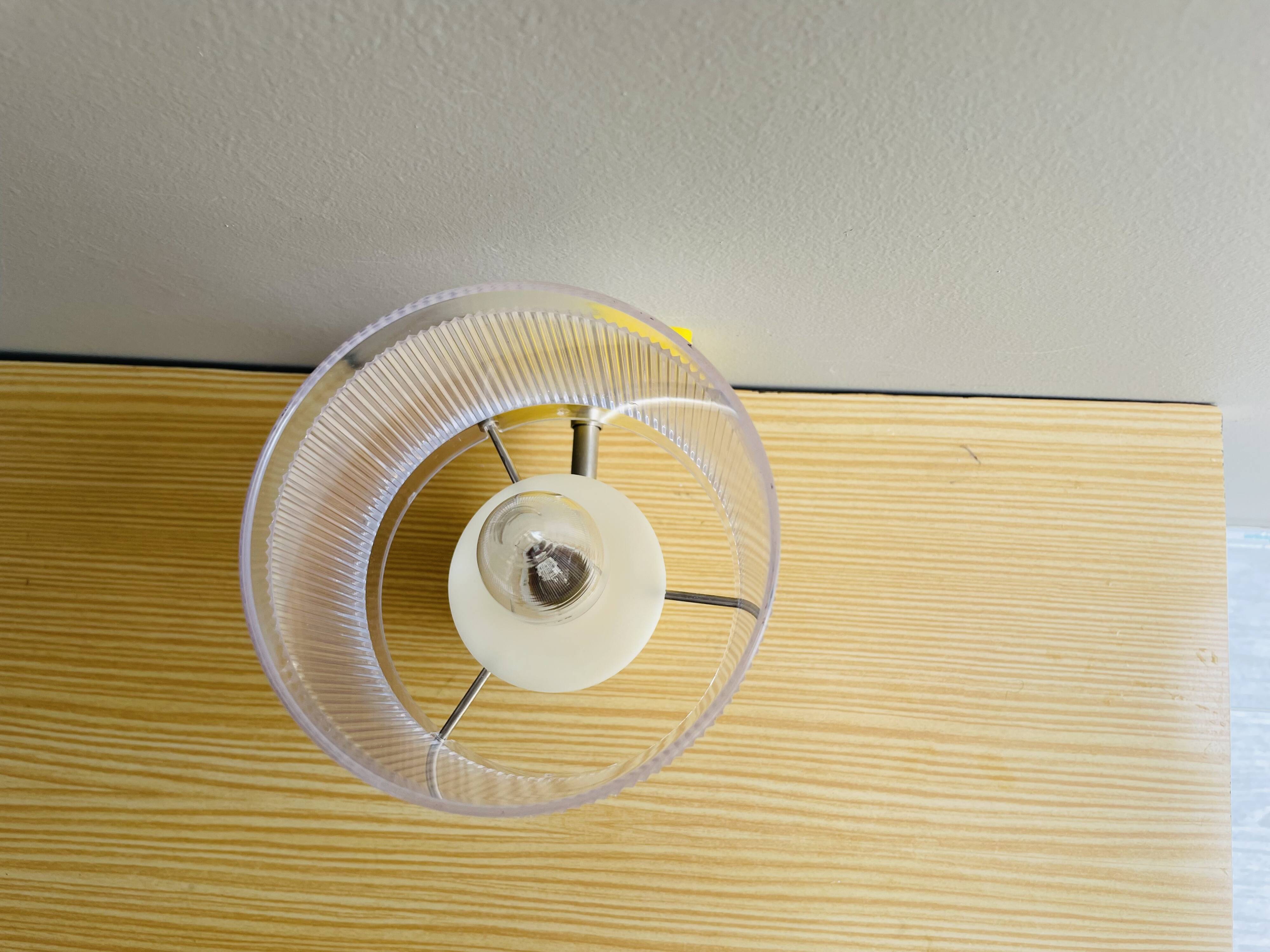 Mid century modern yellow wall sconce light