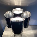 lampe quadrilobe en métal chromé,