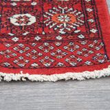 Boukhara-pakistan wool carpet adorned with 5 rows of gel 150 x 92 cm