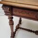 Ancienne table a ecrire bois perlé Louis XIII