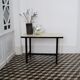 Formica and metal side table