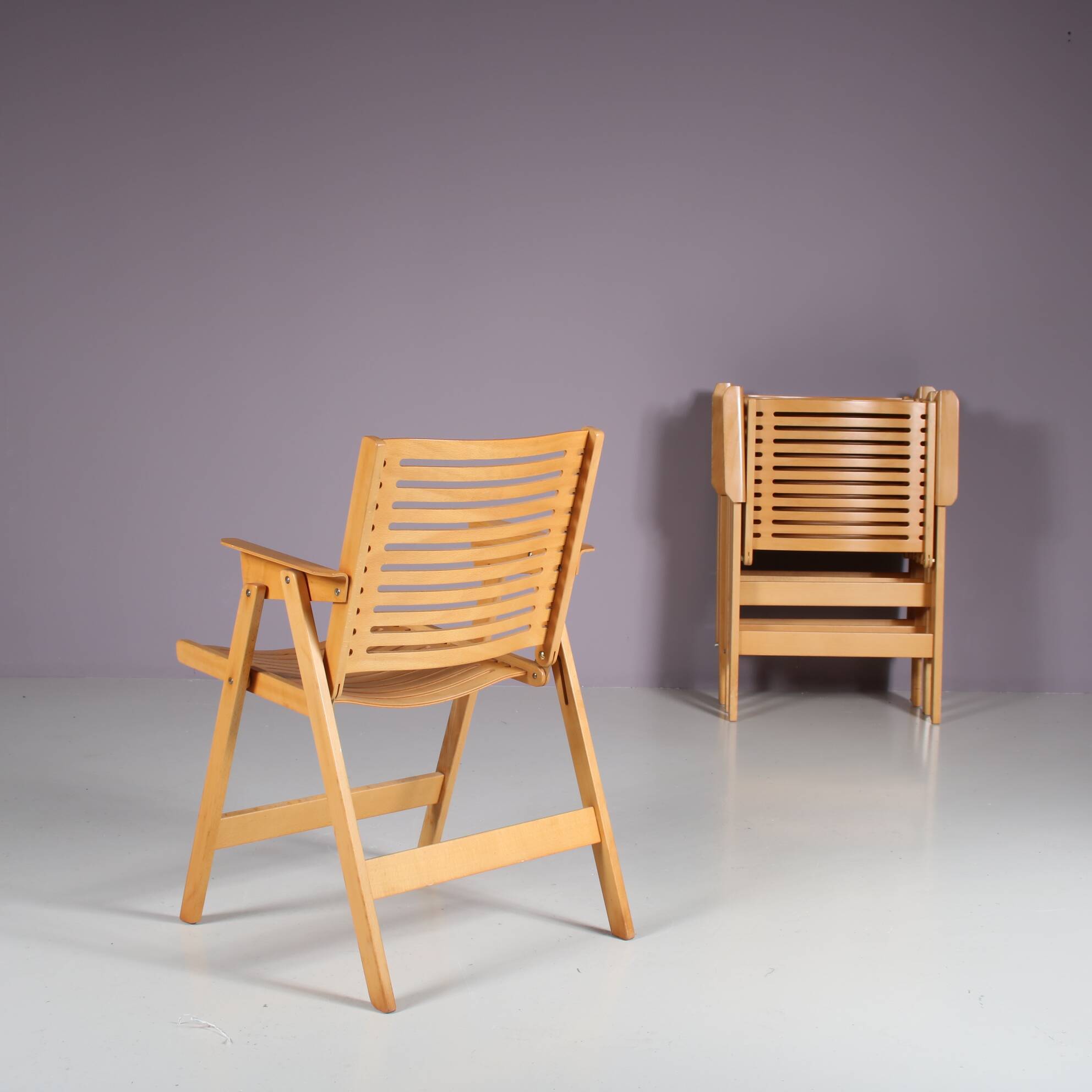 1950s “Rex” Folding Chair by Niko Kralj for Stol Kamnik, Slovenia