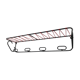 Coat rack of the 50s metal and scoubidou thread