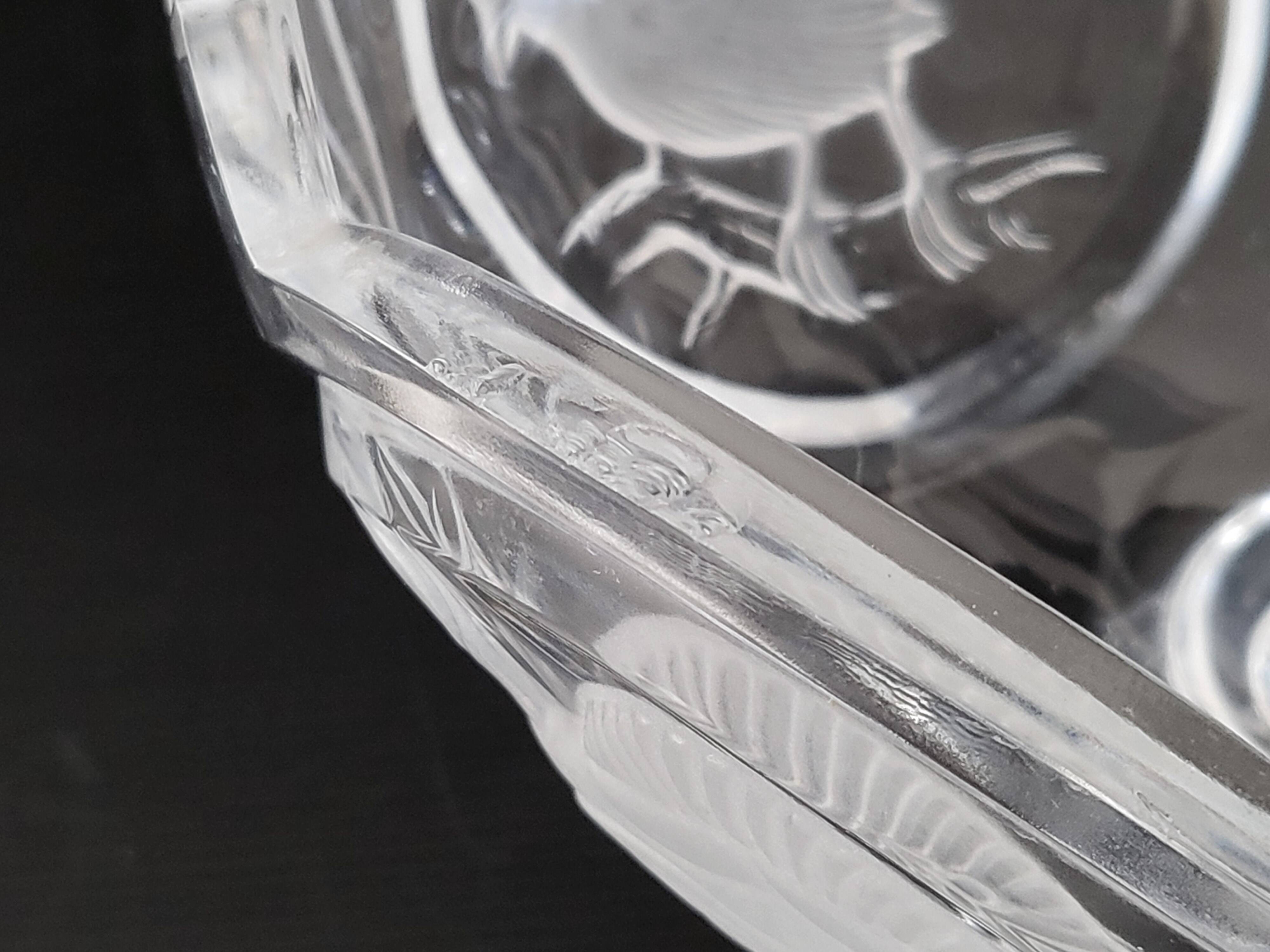Vintage crystal fruit or candy bowl