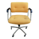 Fauteuil à roulettes Strafor en tweed jaune 1970