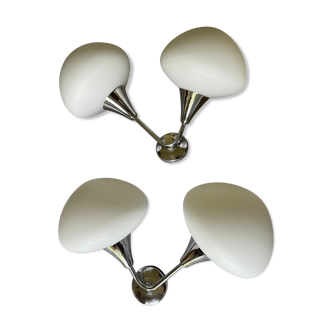 Double wall lamps Gaetano Sciolari 1970's