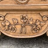 Commode de style Louis XV chêne brut massif, 1920