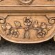 Louis XV style chest of drawers, solid raw oak, 1920.