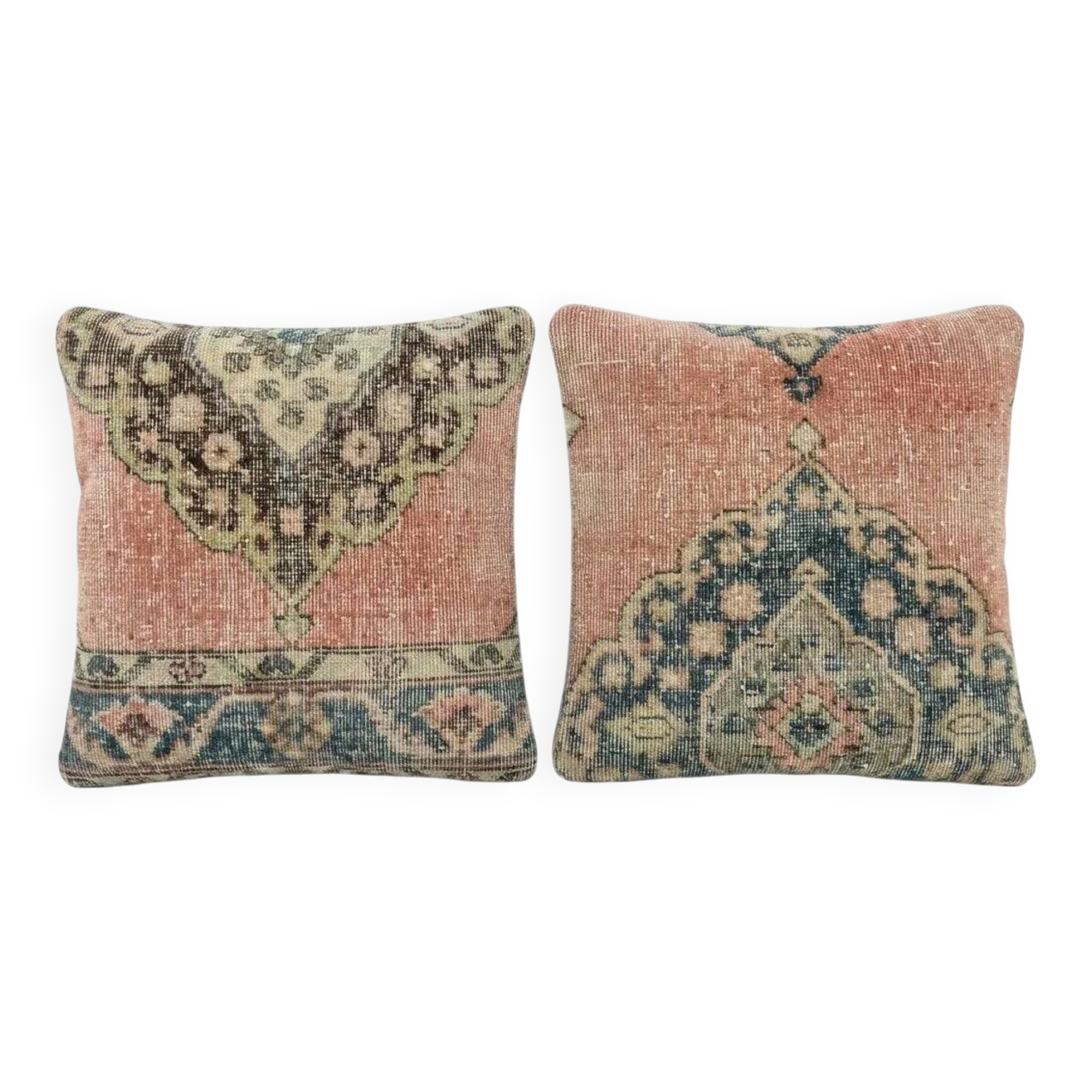 Set of 2 vintage Turkish cushion covers 51x51 cm