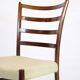 Chaise de salle à manger - Palissandre - Tissu en laine légère - N.O. Møller - Années 1960