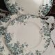 Flat plates (3) in earthenware from Saint Amand and Hamage, Terre de fer, Marie Louise model