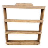 Burmese teak wall shelf