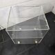 1970s Plexiglas side table on wheels