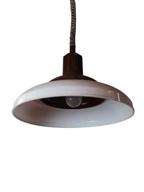 Vintage space-age plastic pendant lamp