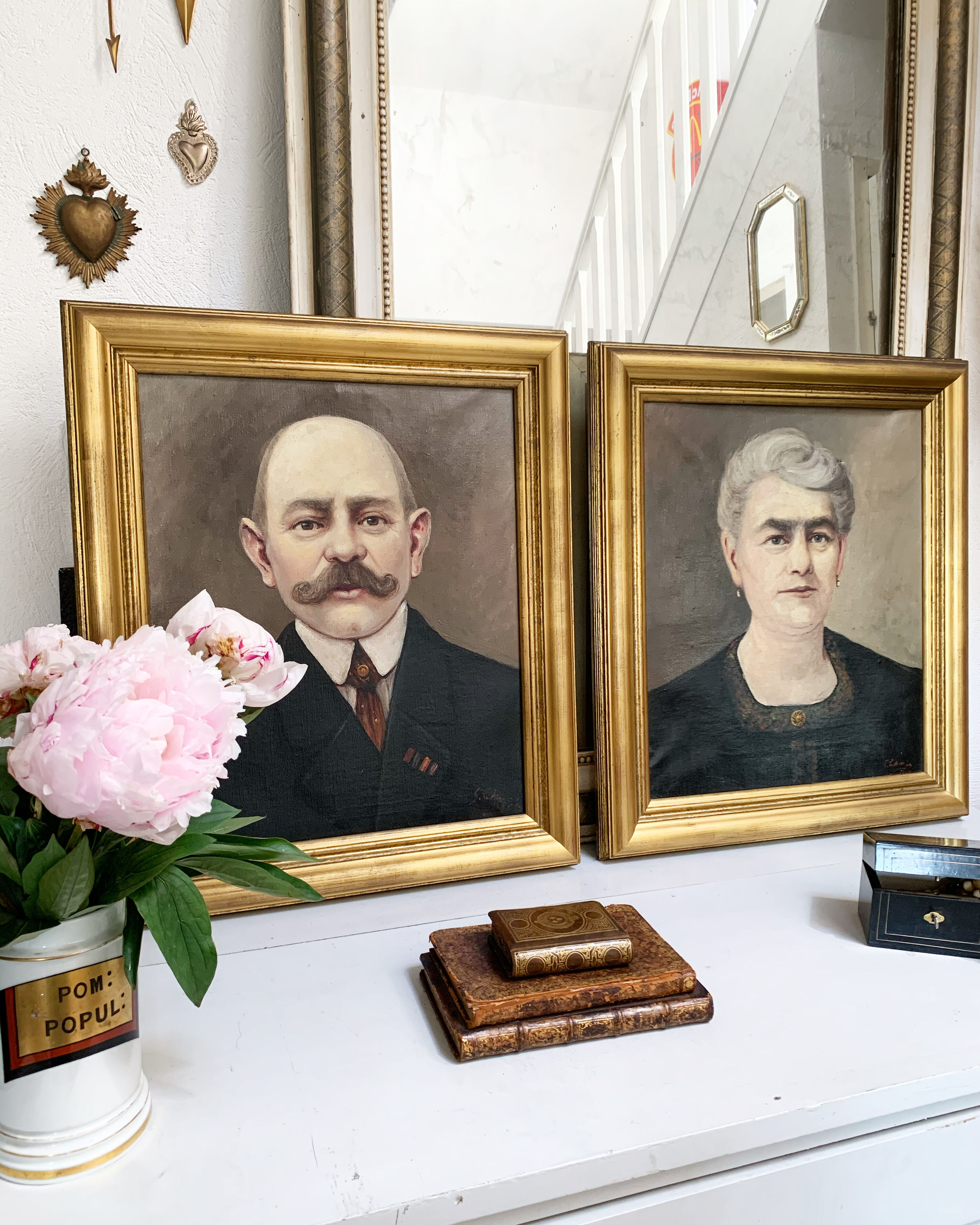 Pair of oil paintings