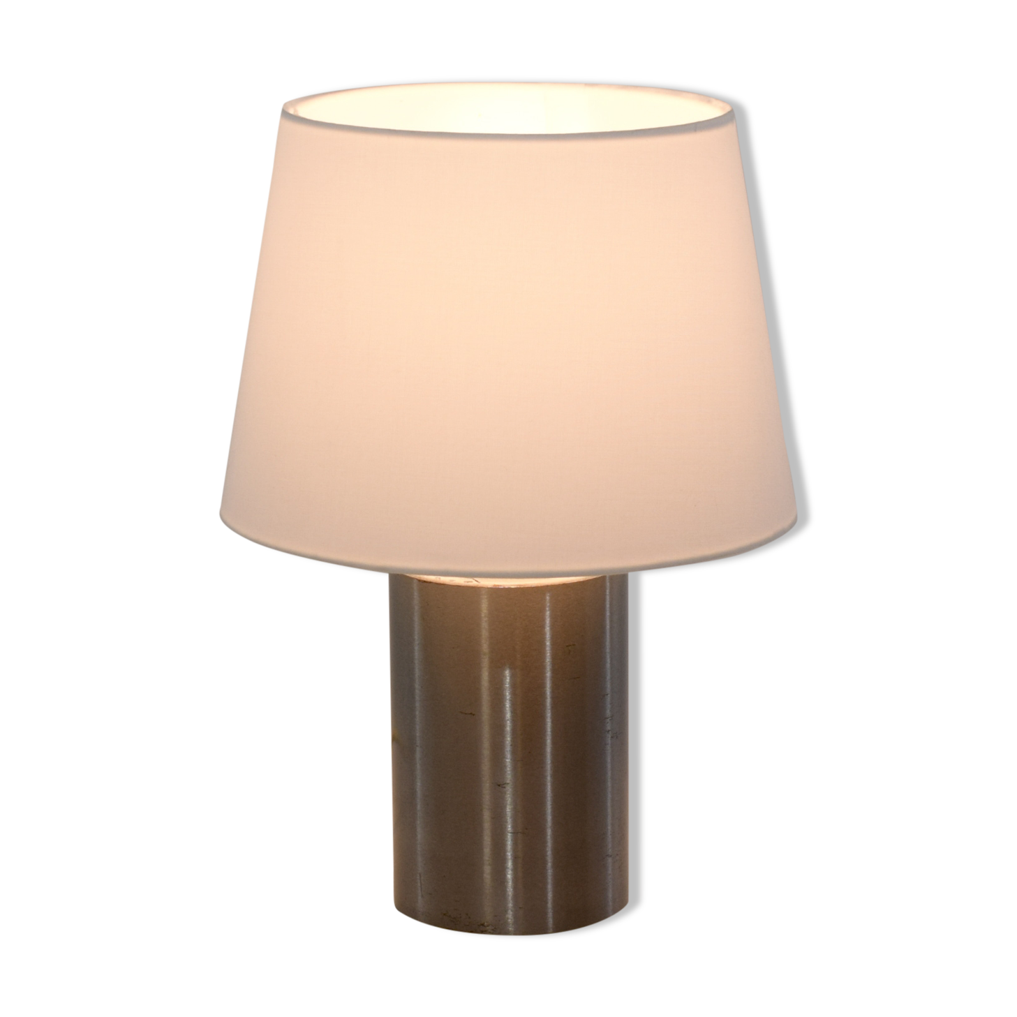 Metal cylindrical lamp, Reggiani,1970, Italy, small model