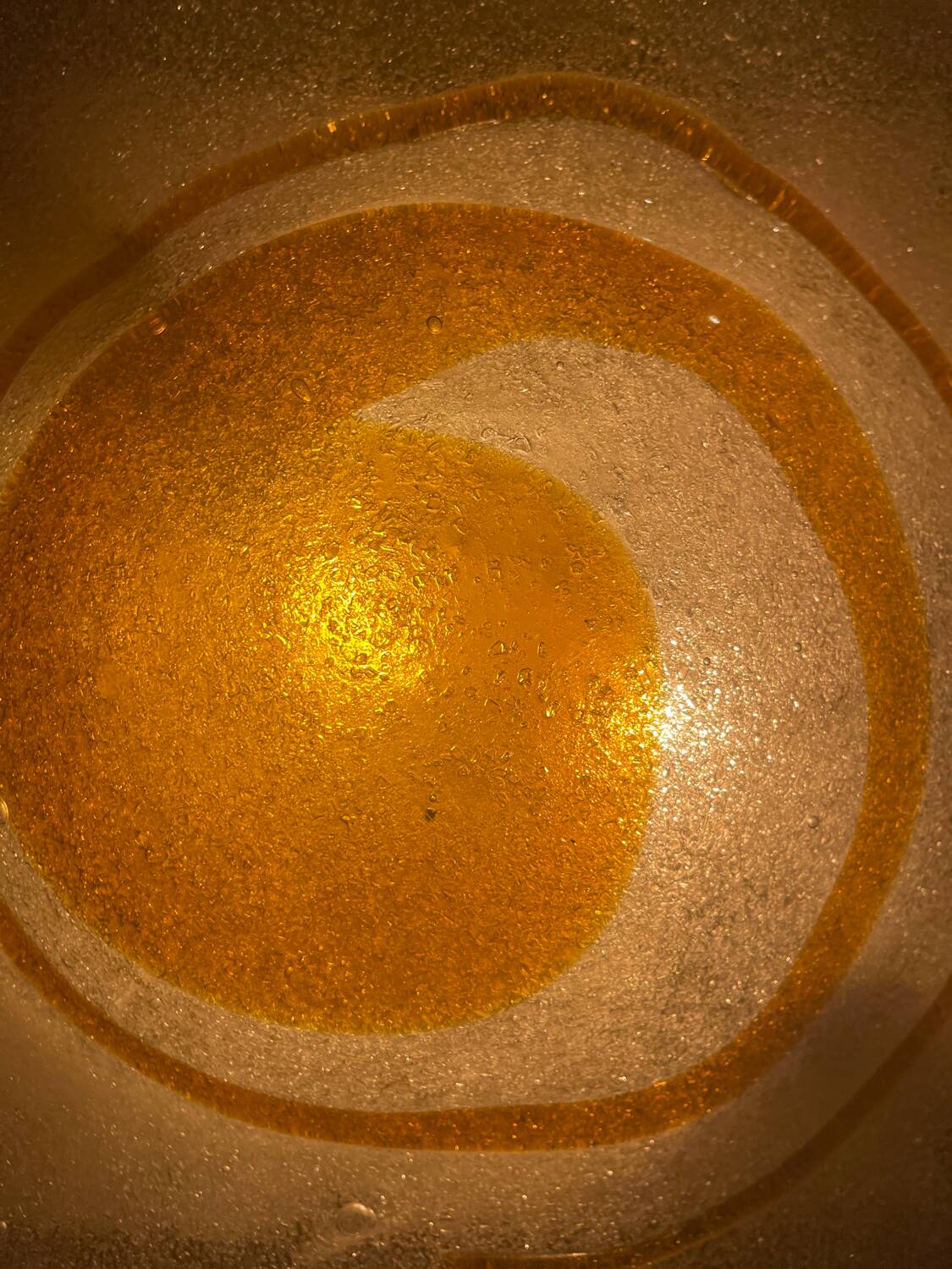 Mazzega two-tone Murano glass wall lamp, Italy 1970