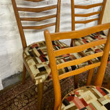 Series of 4 Scandinavian chairs from the 50s and 60s