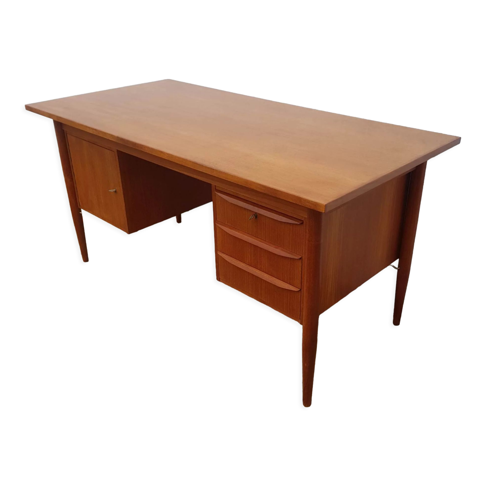Teak steering desk pat Tibergaard, Denmark