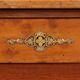 Empire display cabinet in walnut and bronze, Italy, 19th century