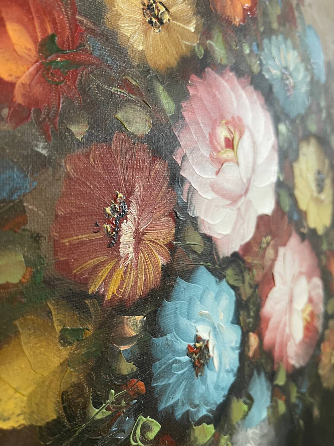 Nature morte sur toile
