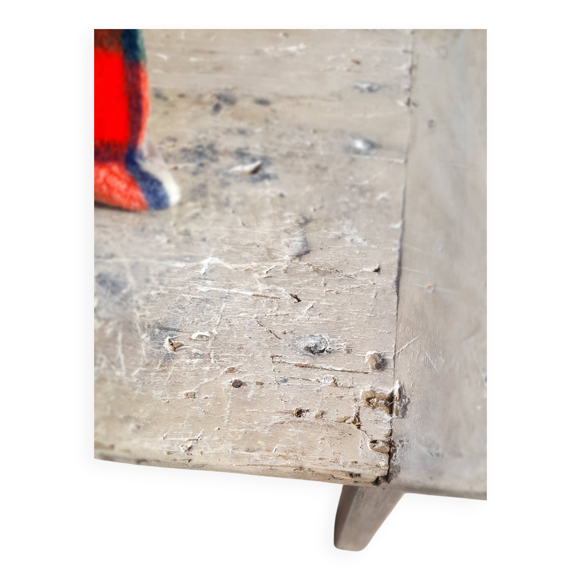 Bench, wooden banquette