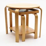 Ikea Vintage Brunabo plywood nesting table - trolley from the eighties