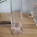 Rosé glass soliflor vase